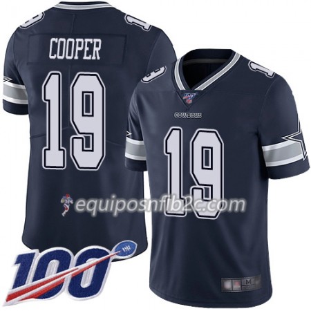 Camiseta Hombre NFL Dallas Cowboys Amari Cooper 19 Nike Navy Azul 100th